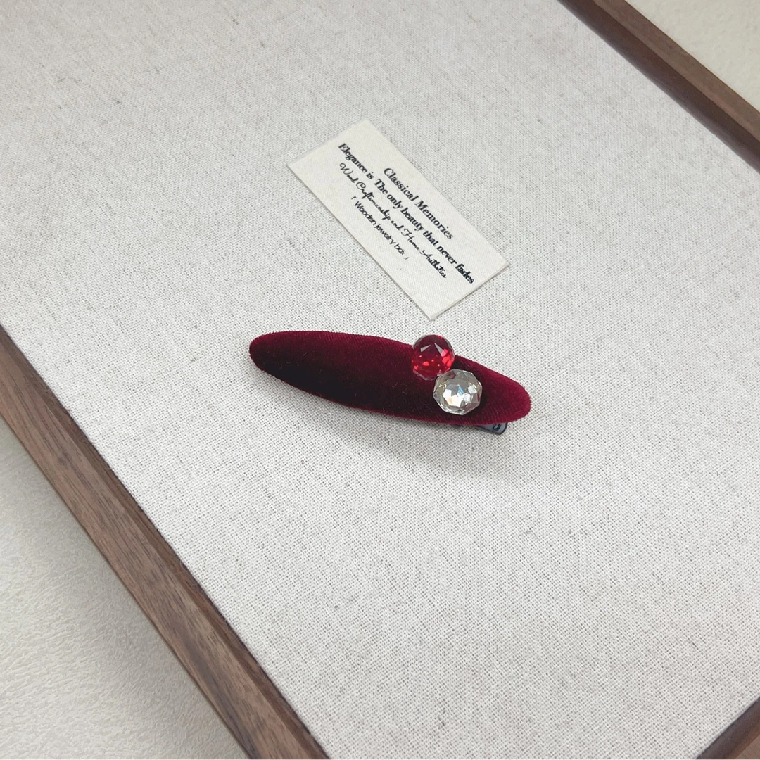 BAOSHATI/宝莎缇F-118丝绒鸭嘴夹