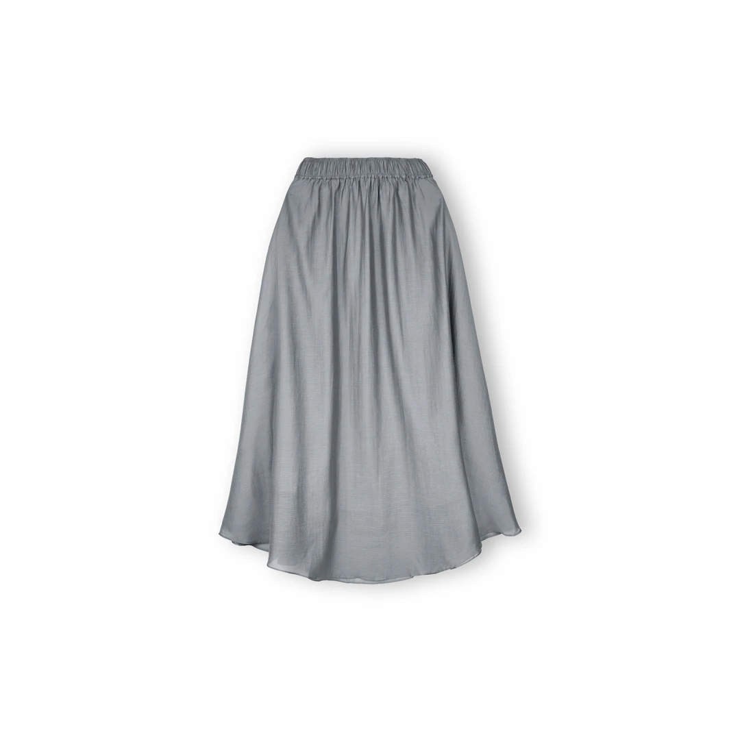 25Y夏季显瘦气质时尚百搭中长款纯色大摆A字半身裙（25BQ08926）