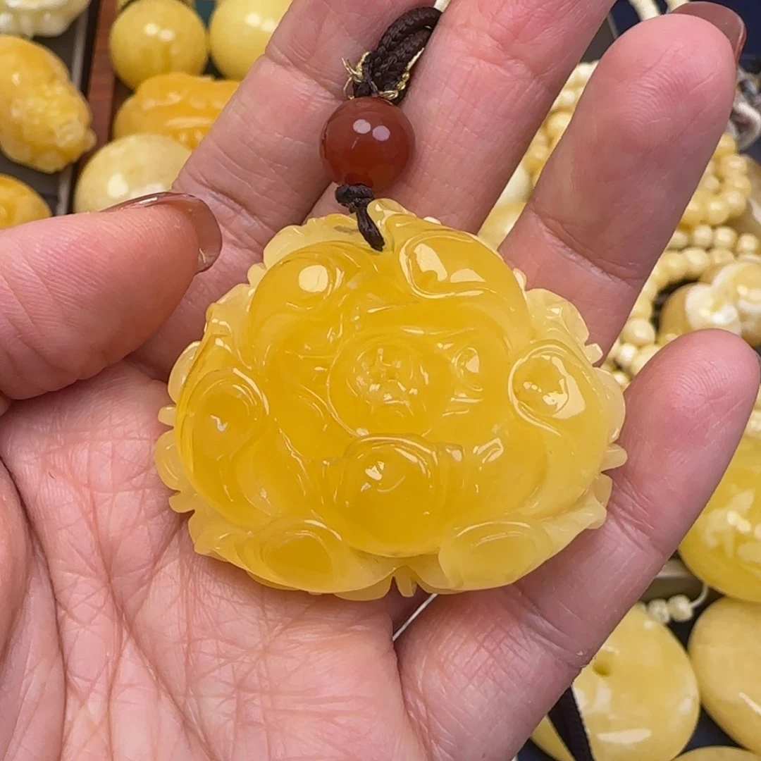 蜜蜡颈饰未镶嵌天然蜜蜡