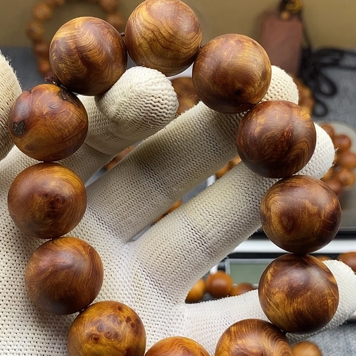 钓***佬柏木手串/手链2.0雷击龙胆闪电黑金油