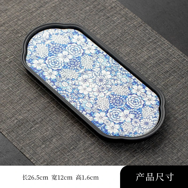 E700复古海棠花吸水壶承干泡台茶盘