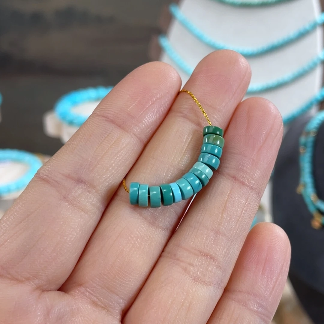 绿松石未镶嵌套链