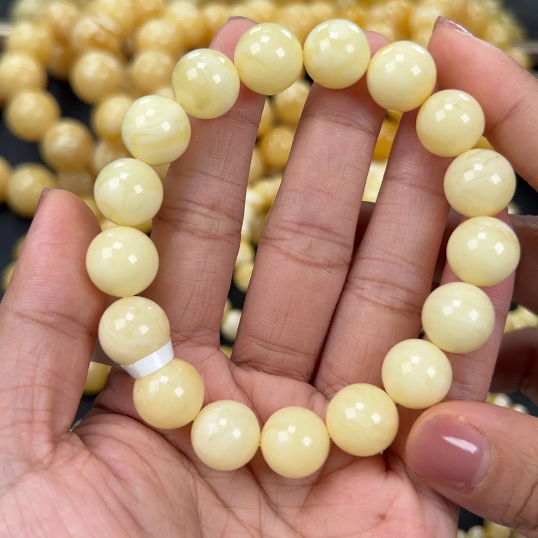 琥珀未镶嵌手链19.8克