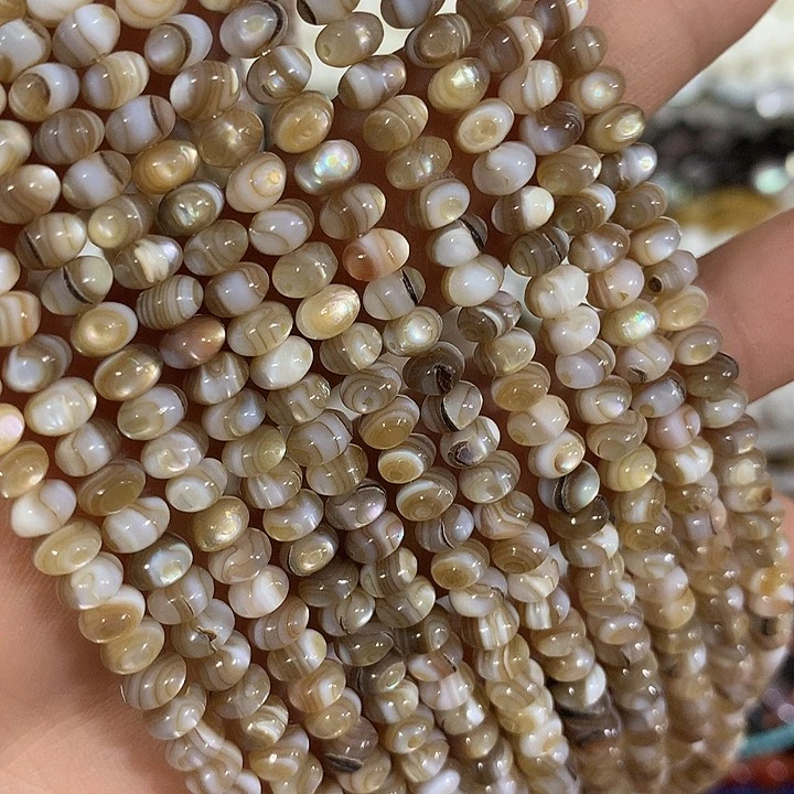 5mm企鹅贝算盘珠一条