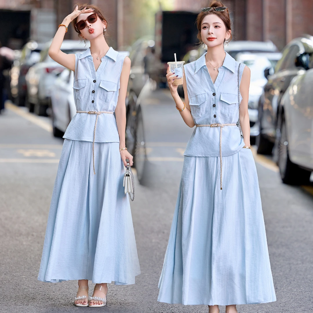 通勤风法式2025两件套装上衣连衣裙小香风风气质显瘦时尚半身裙