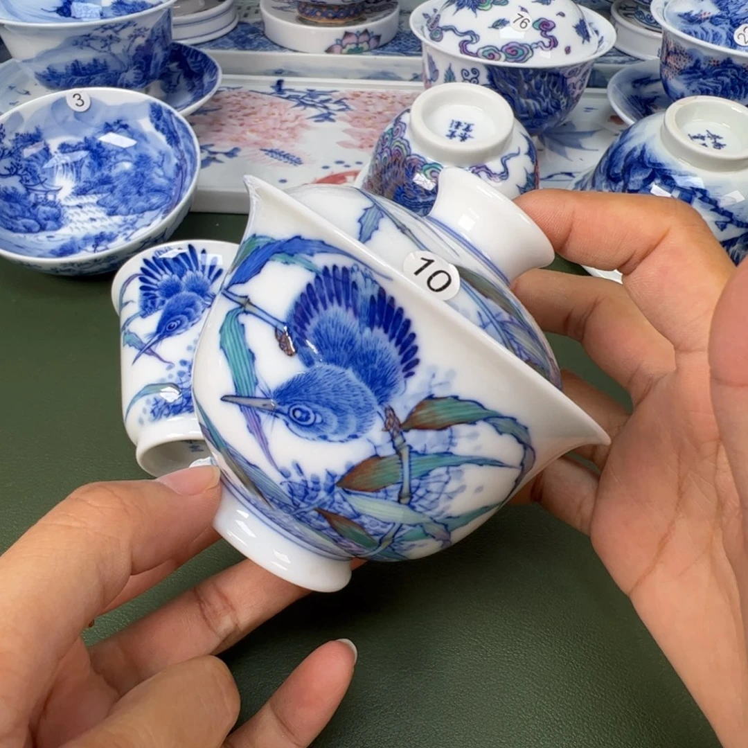 景德镇纯手工纯手绘茶具木木10