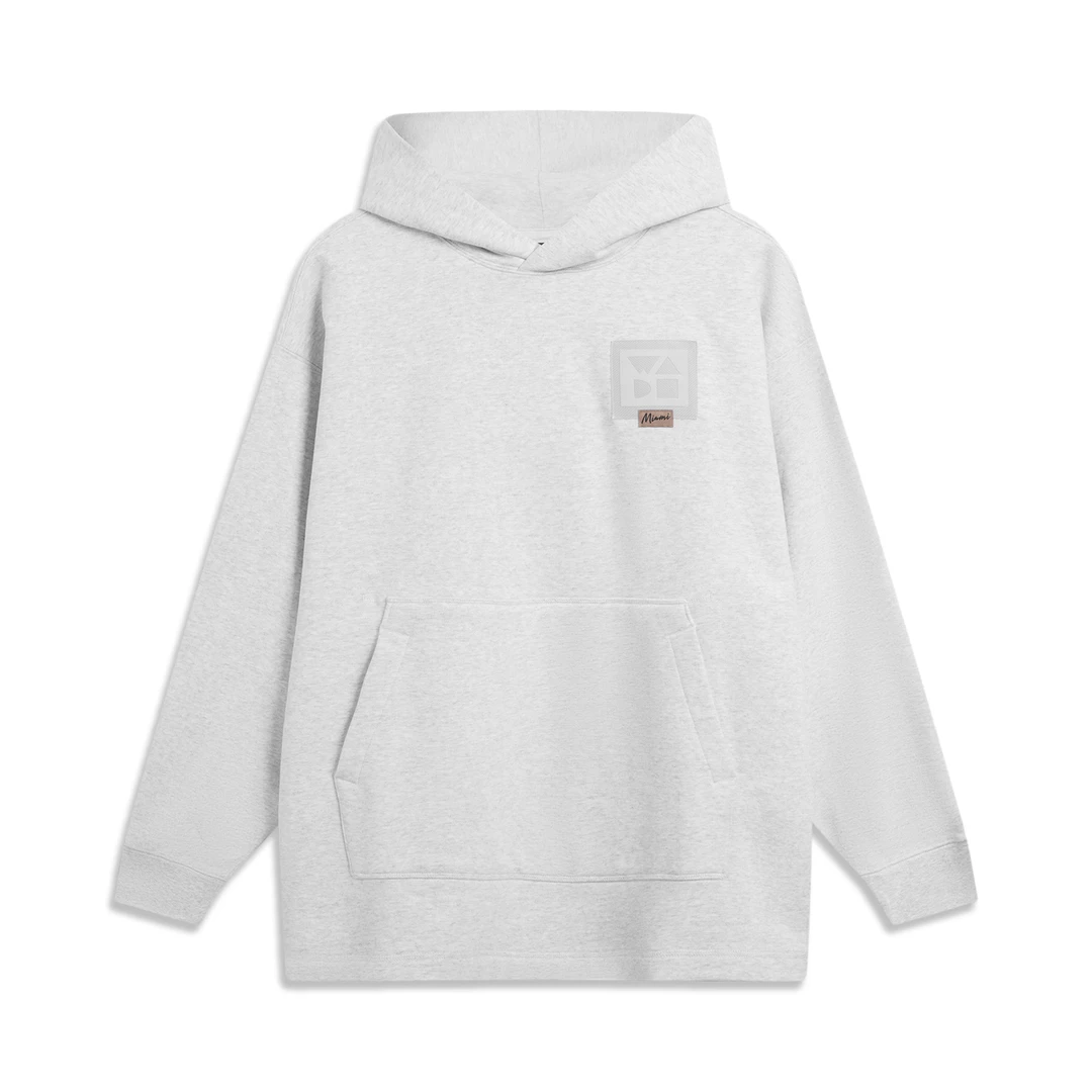 李宁韦德系列男女同款加绒保暖宽松套头连帽卫衣935-2