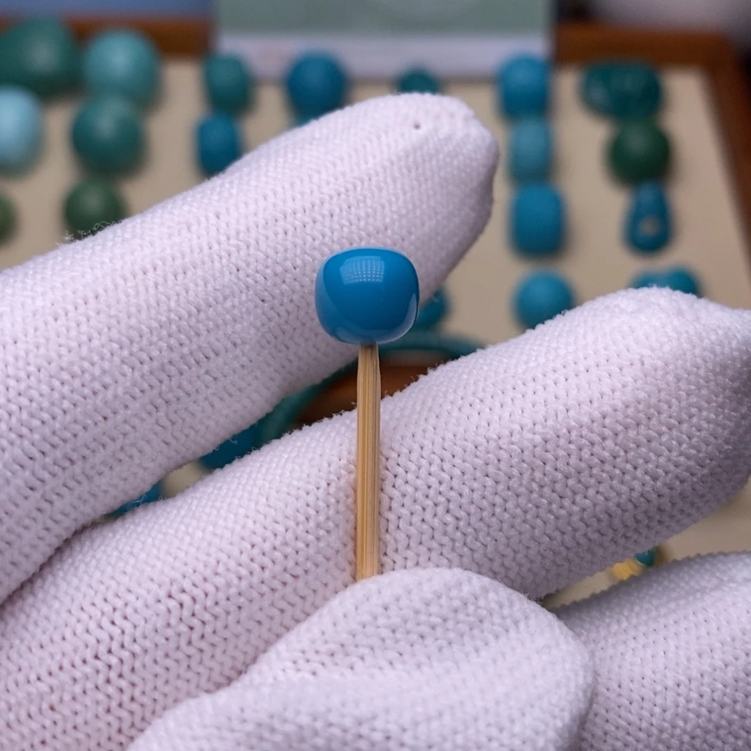 绿松石未镶嵌珠宝半成品老型7.7