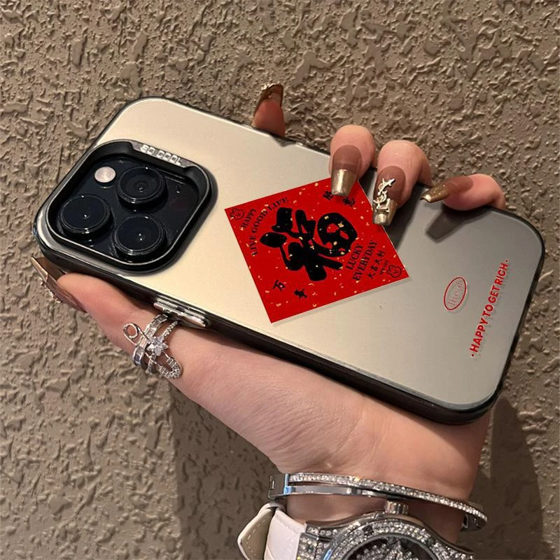 红福金属按键苹果15promax手机壳iPhone14pro13/12磨砂11软