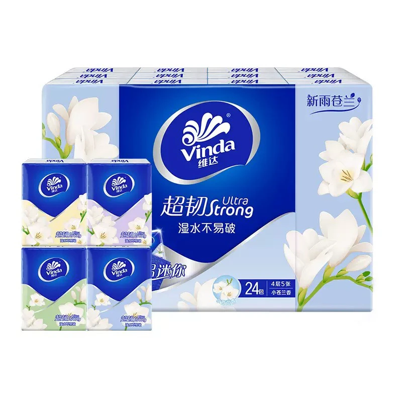 【对对碰】官方正品 维达（香味）4层原生木浆5片