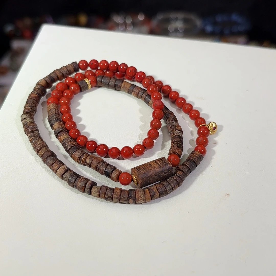 南红玛瑙未镶嵌手链
