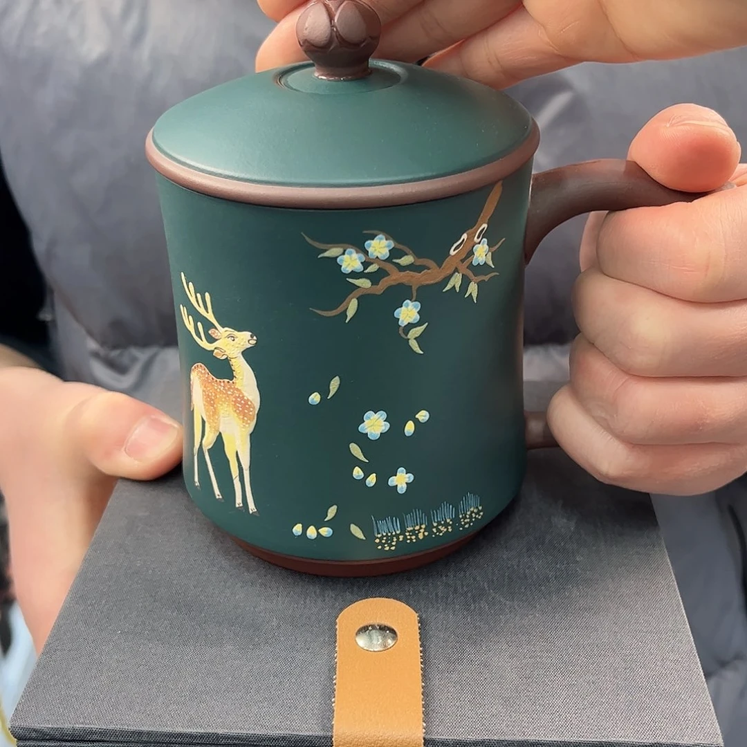 紫砂茶杯原矿紫砂
