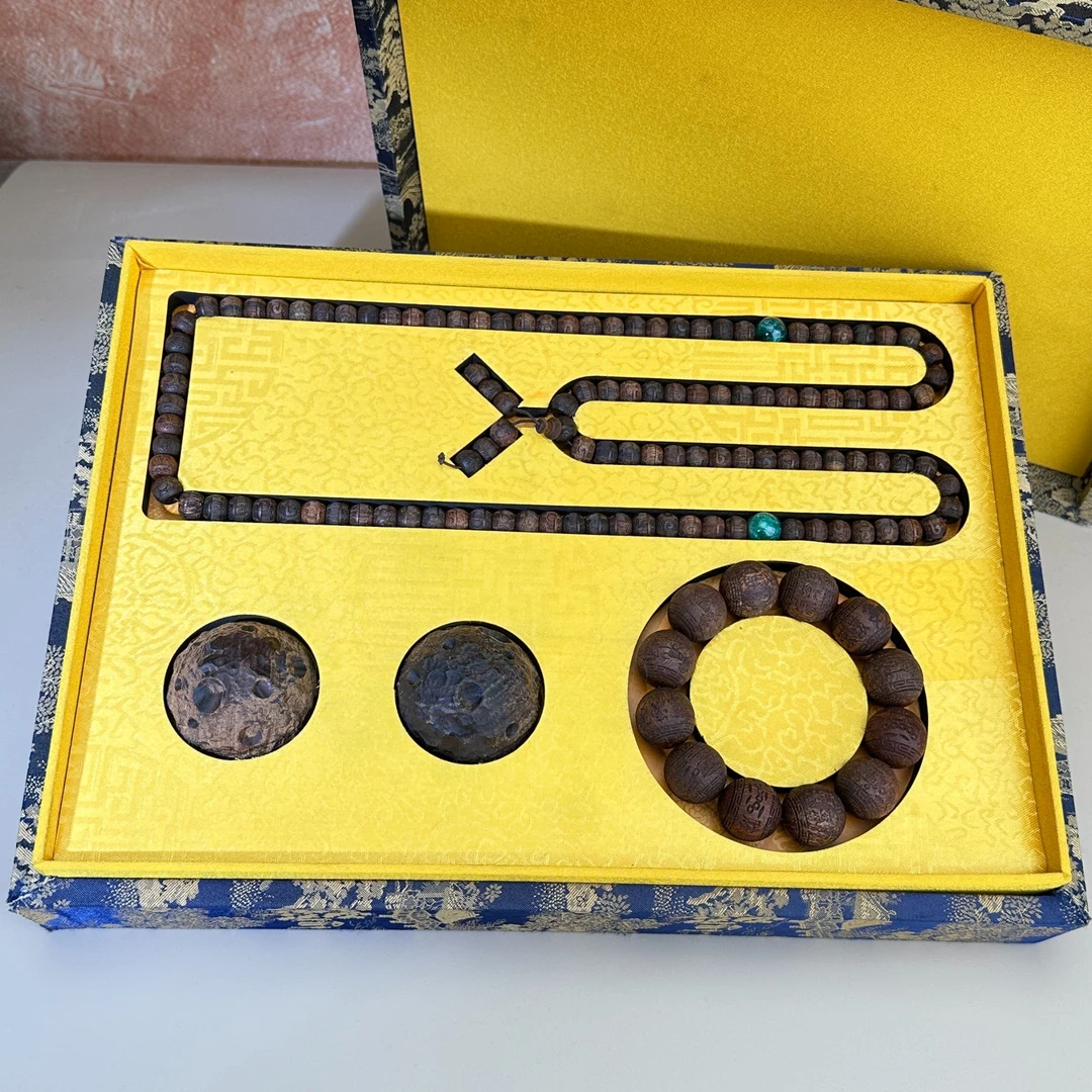 增香沉香木【墨香雅阁斋】cx3件套组手串