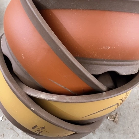 紫砂花盆100-5。31.5-12