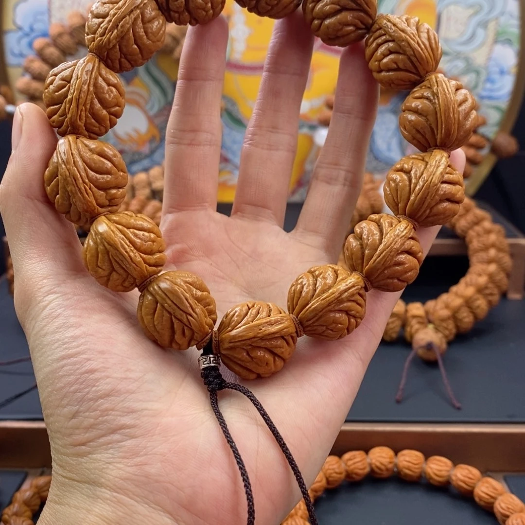 桃核手串龙纹桃核圆霸