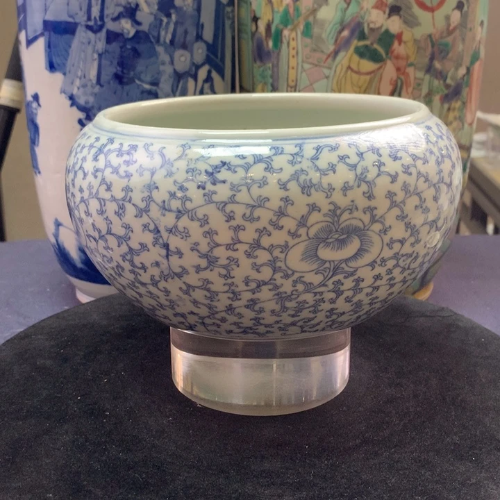 其他陶12879瓷器—青花缠枝莲纹水洗