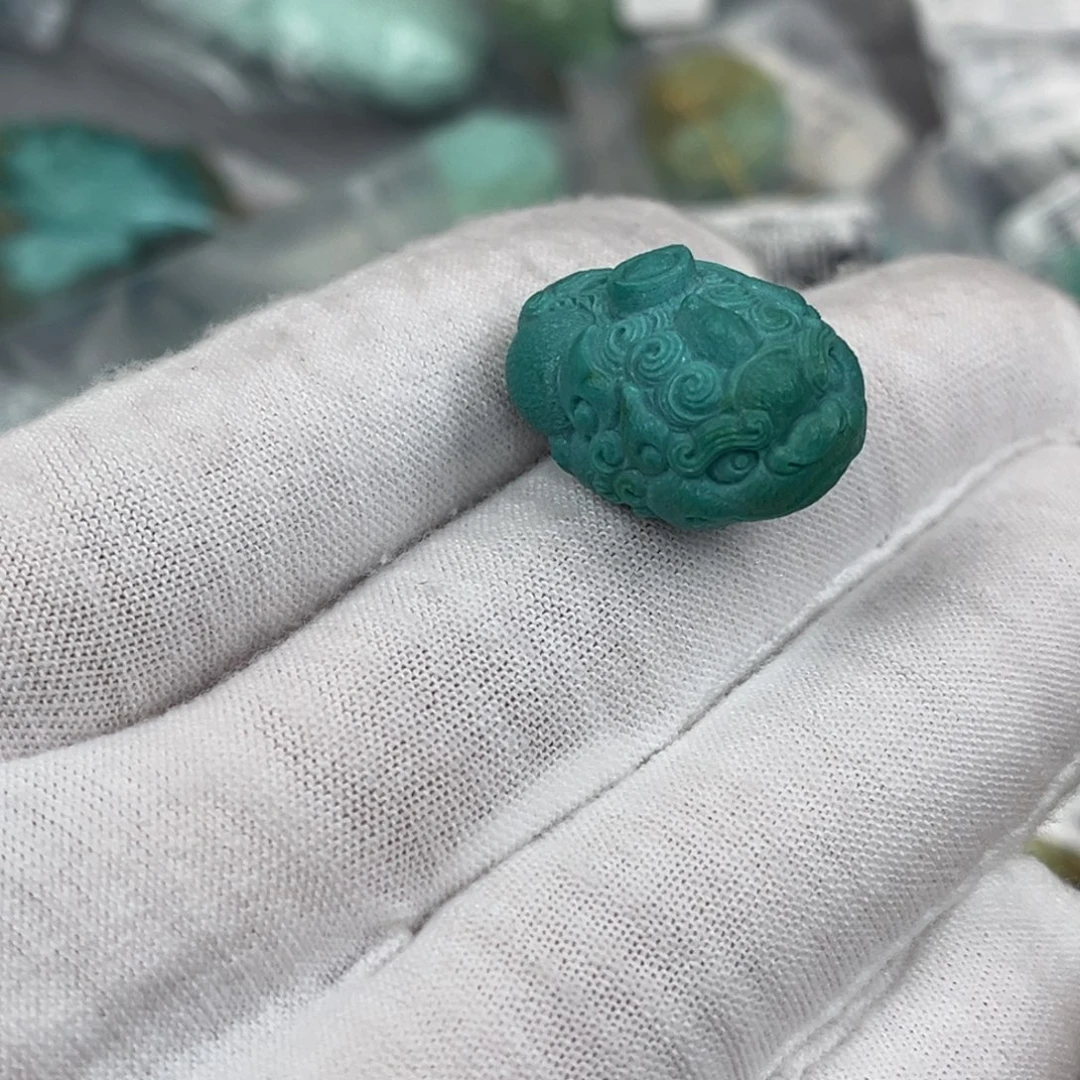 绿松石未镶嵌貔貅编号666