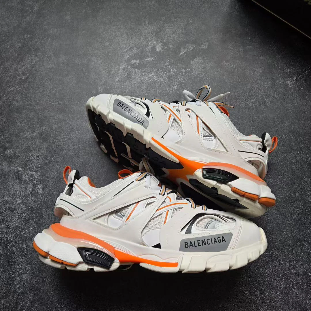 99新 Balenciaga/巴黎世家 38码 TRACK 白橙 鞋