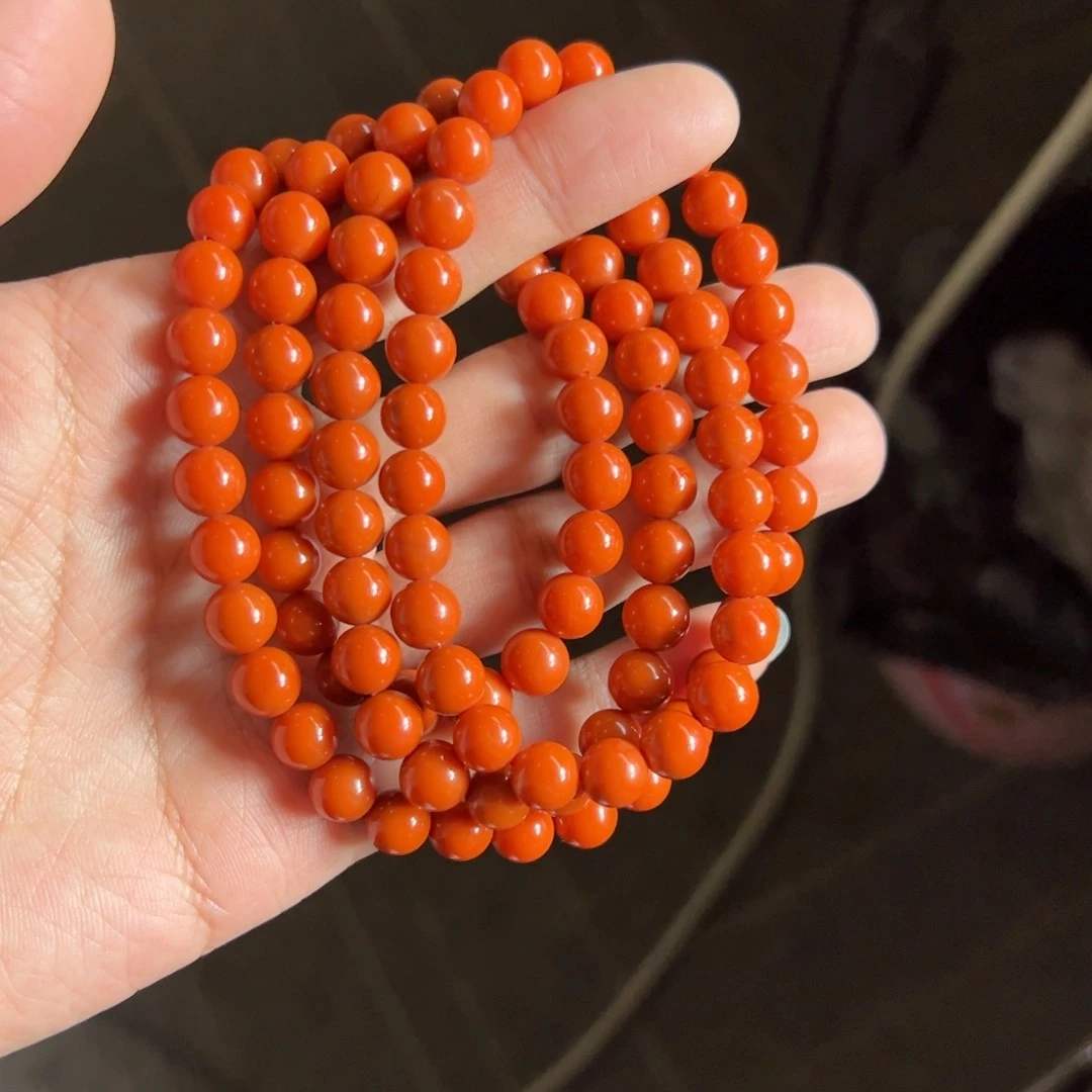 南红玛瑙手链未镶嵌