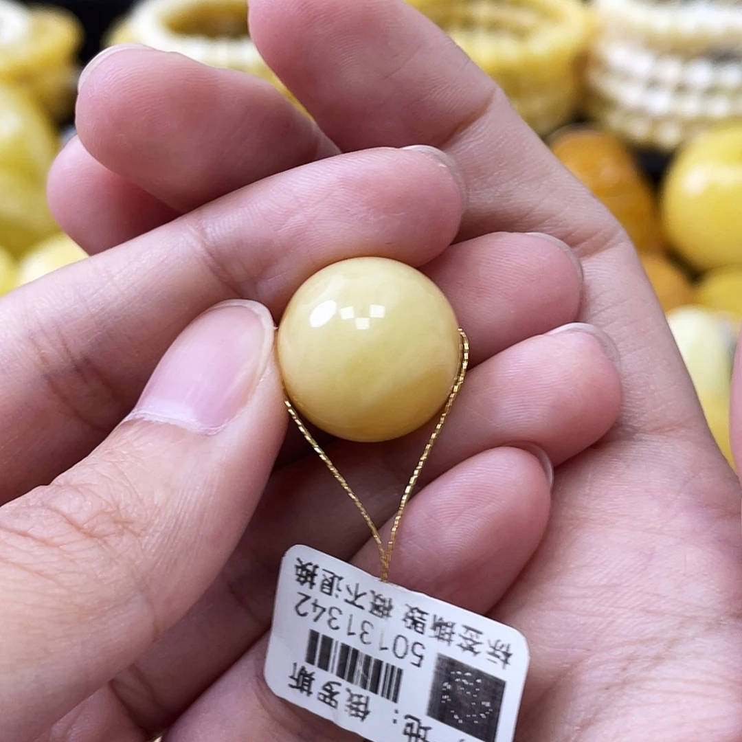琥珀未镶嵌珠宝奇石16.5mm微瑕