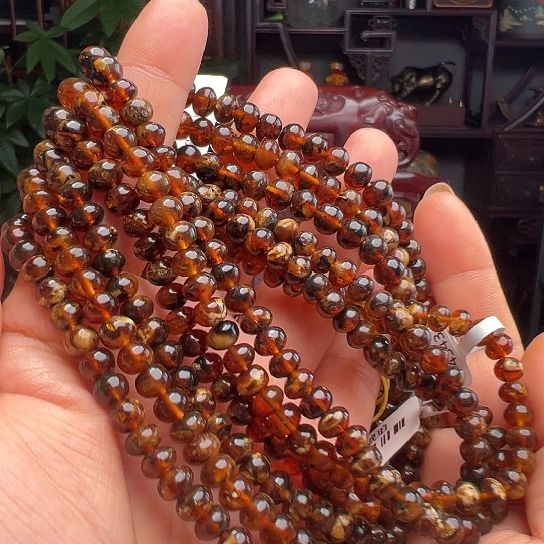 琥珀未镶嵌裸石抚顺琥珀20501六多样性发其一