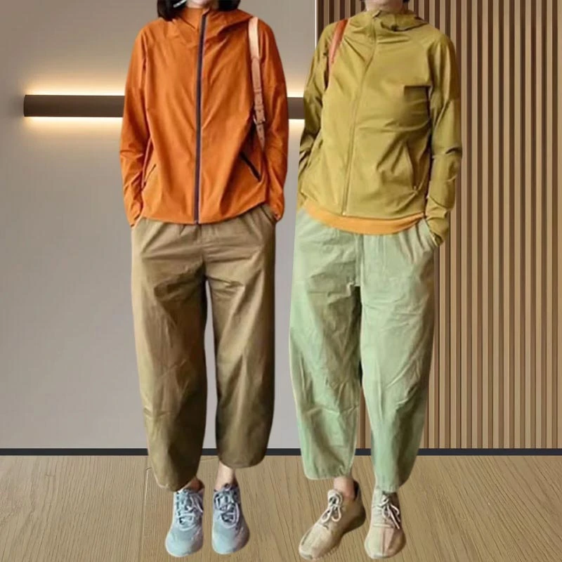 长袖薄款外套防晒衣2025年夏季新款女装拉链上衣通勤韩系拼接宽松