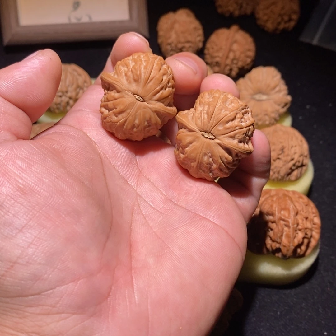 开***心吊坠文玩核桃34➕乾隆磨