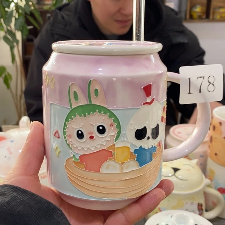 杯景德镇釉下彩手绘