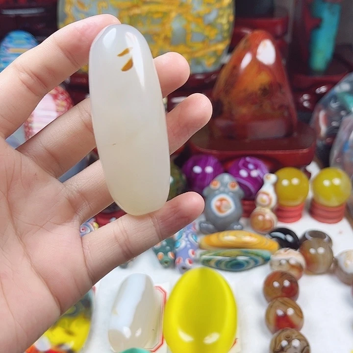 未镶嵌耳饰玛瑙/玉髓