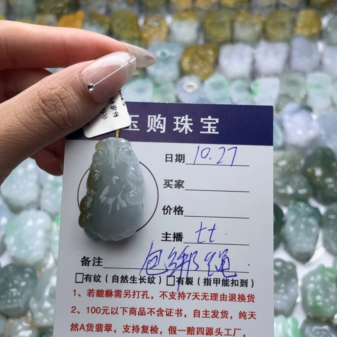 翡翠未镶嵌颈饰貔貅