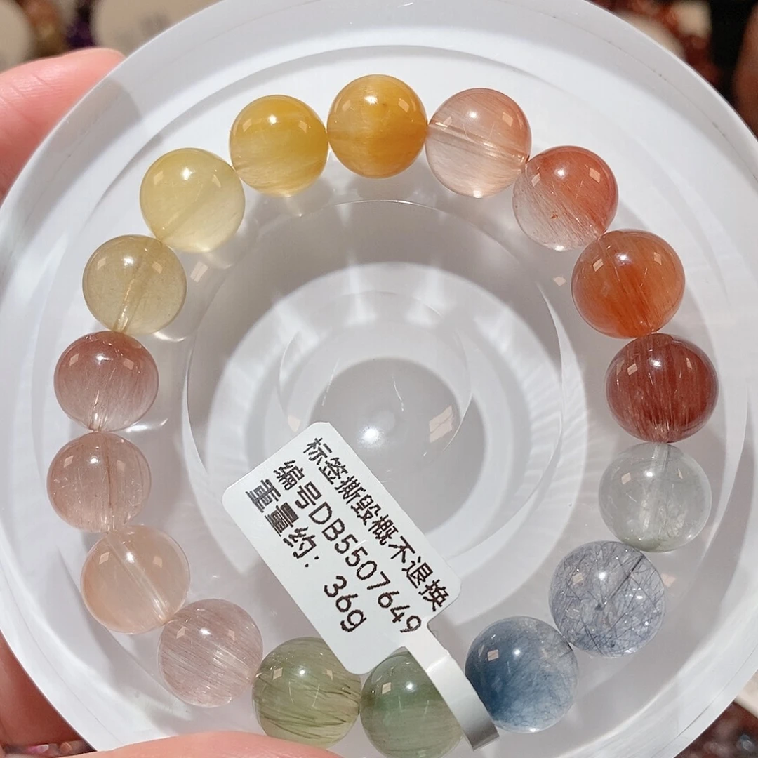 水晶手链未镶嵌F彩兔毛11.2