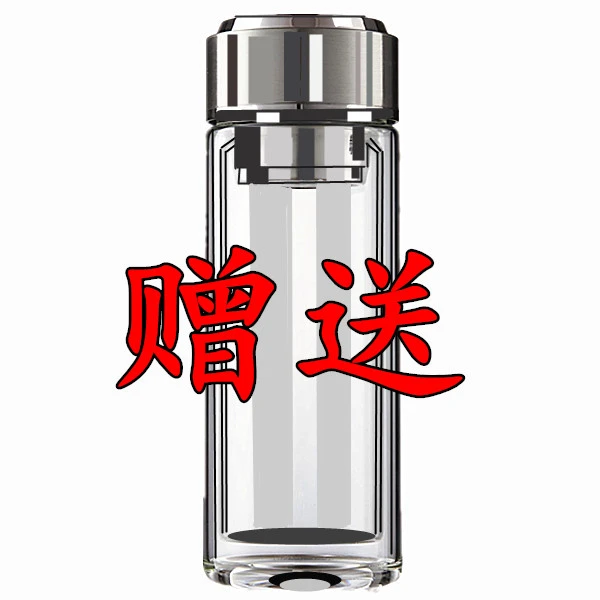 超大号双层玻璃杯便携隔热耐高温防摔泡茶杯子大容量水杯男广告杯