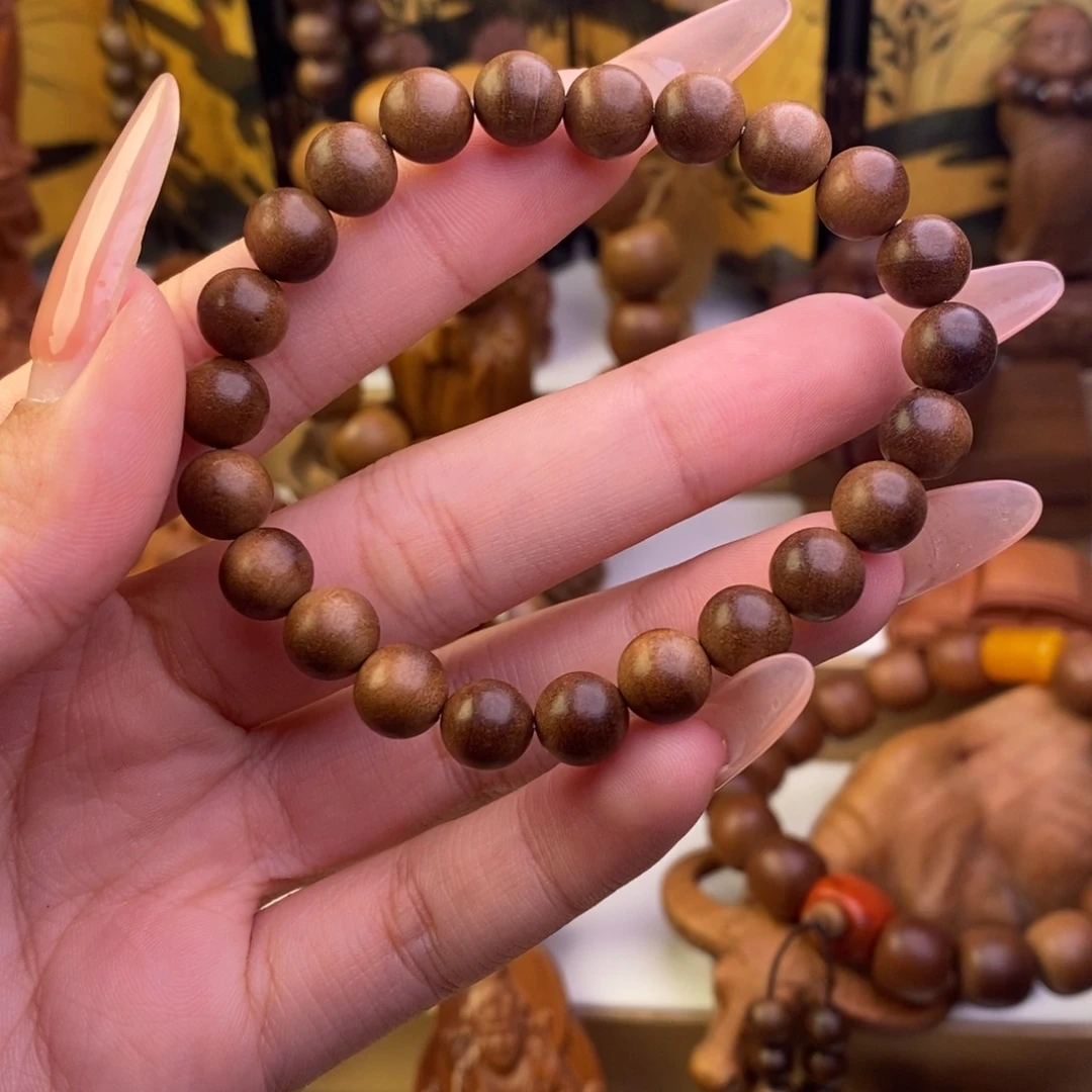檀香木手串/手链正区老山檀奶香0.8单圈微瑕