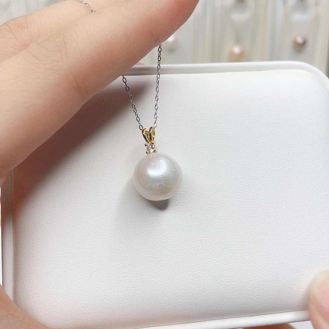 合金项链淡水珍珠