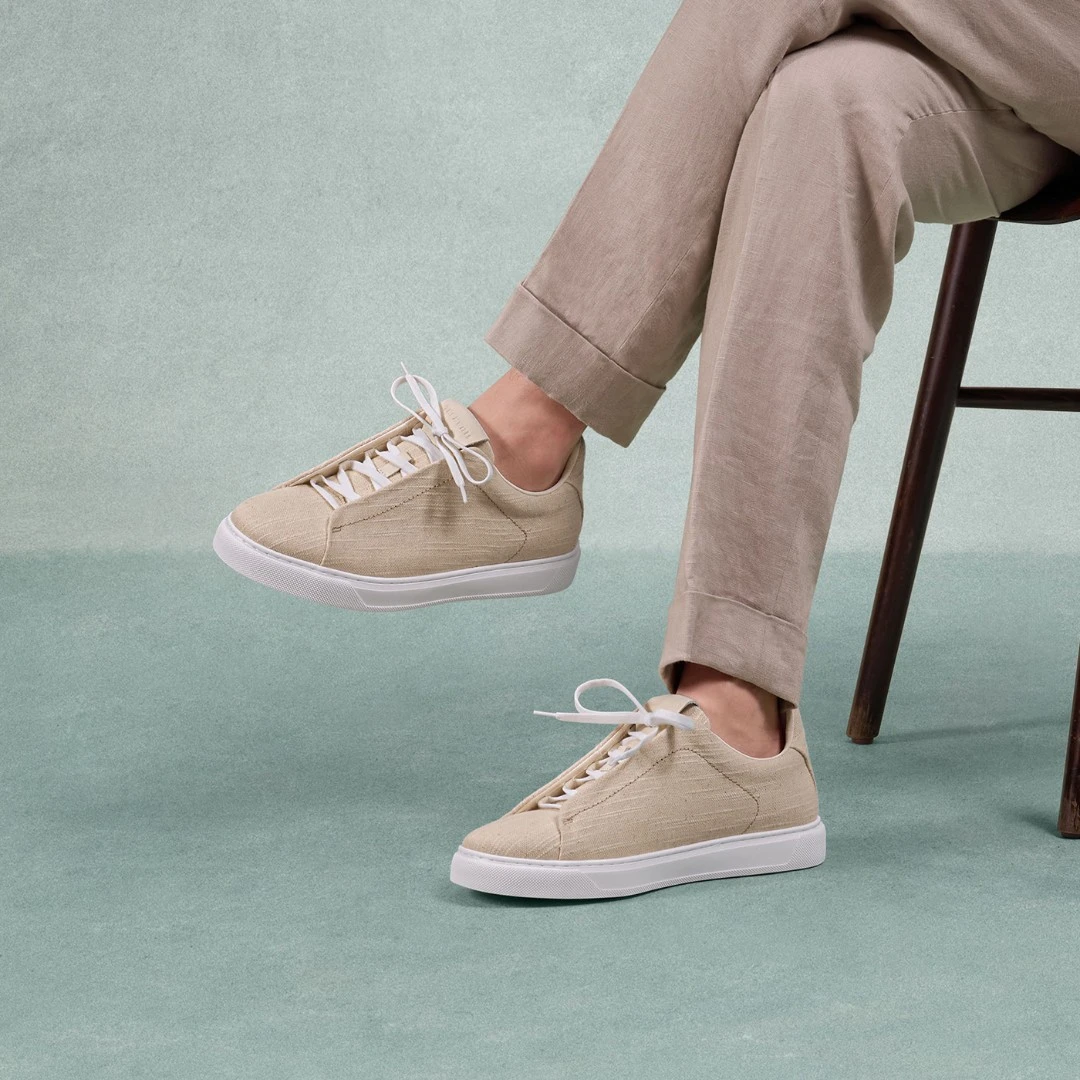 【透气亚麻】ThomWills一脚蹬板鞋男夏季凉感舒适通勤运动休闲鞋