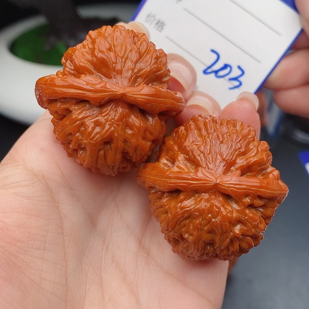 把件文玩核桃41球白203