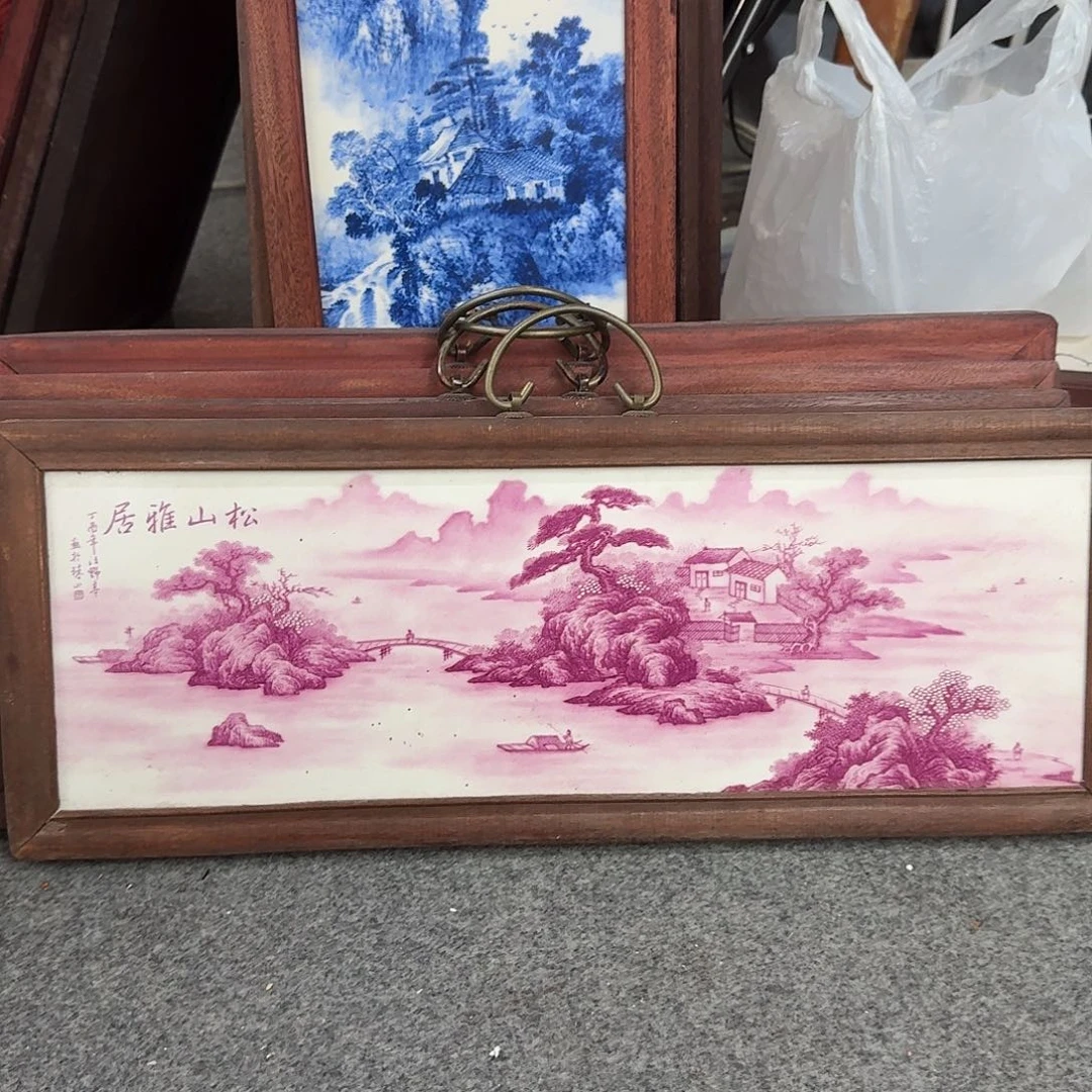摆件陶瓷板画瓷板画