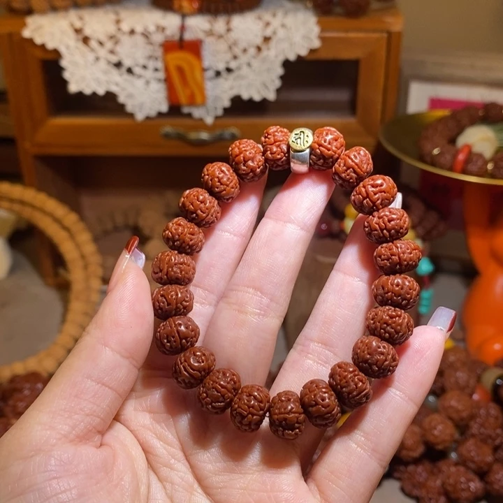 手串金刚菩提116玉华矮桩树王单圈金标一物