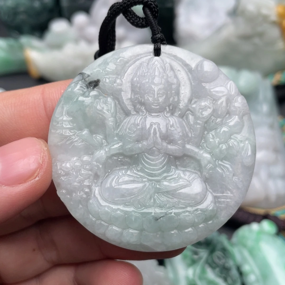 翡翠未镶嵌吊坠(不含链)