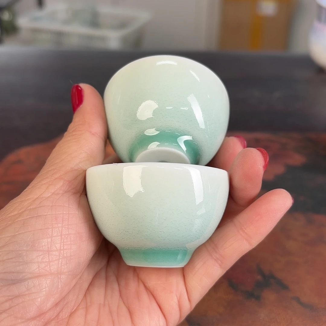 龙泉云间青瓷小米茶器