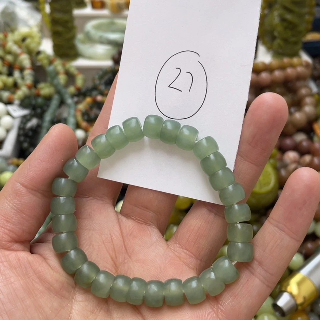 蛇纹石玉手链未镶嵌