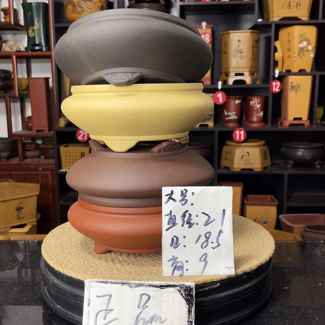 紫砂D-婉秋紫砂花盆