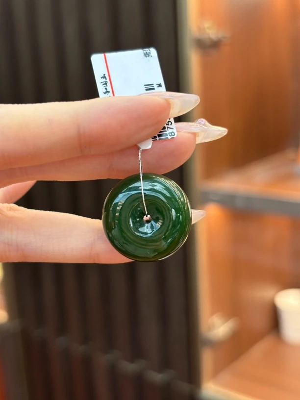 2607和田玉碧玉平安扣约23*11多样性发其一