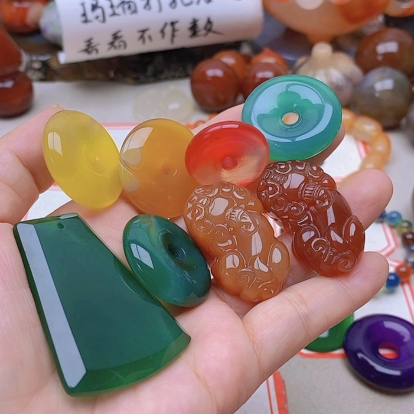 【闪购商品】未镶嵌玛瑙/玉髓珠宝半成品老*V