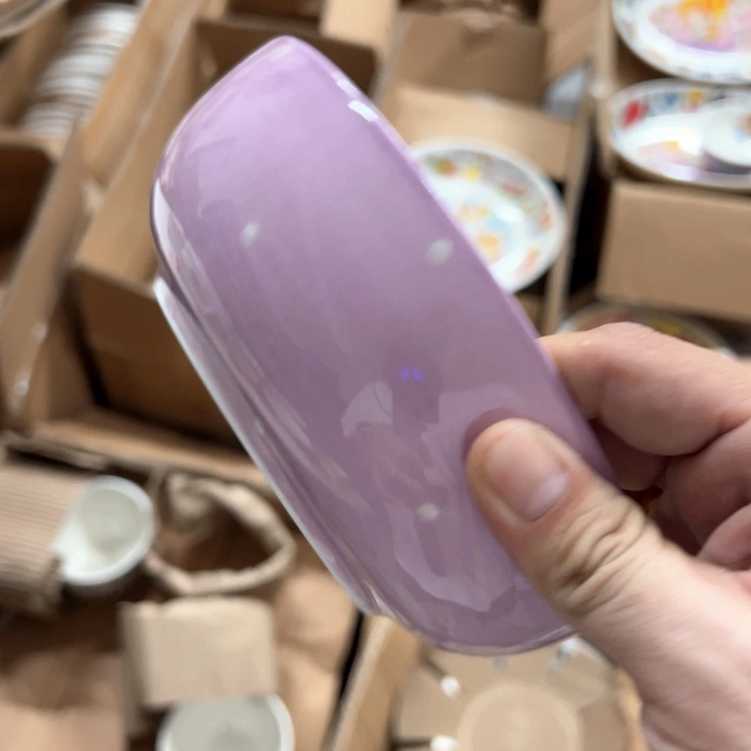 老姊妹家瓷器好漂亮16紫色波点
