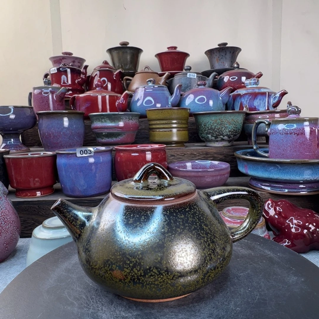 精品茶叶末小石瓢满容200ml