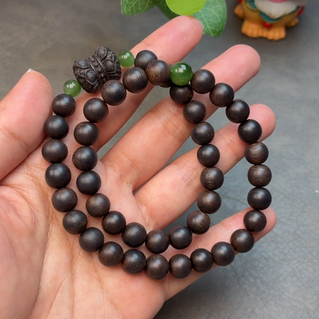 沉香碎屑沉香佛珠越南芽庄白奇楠雷击沉水料0.8