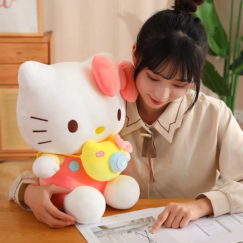 新品泡泡机HelloKitty毛绒玩具凯蒂猫公仔儿童布娃娃玩偶女生礼物