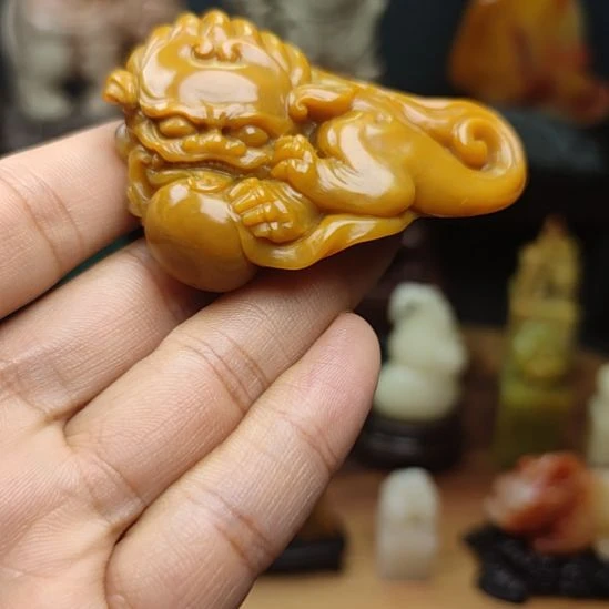 印石寿山石手把件手把件