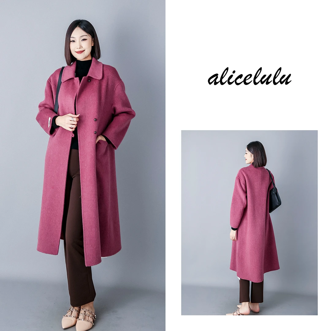 1 alicelulu “轻暖双拼”毛呢大衣 奢贵绒感 细腻柔滑S2139570Tr